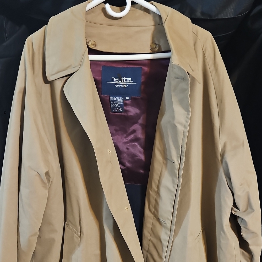 Nautica Beige Overcoat